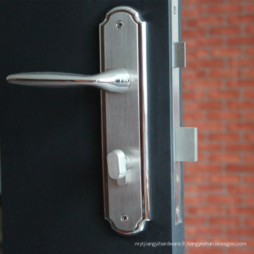 Serrure de porte de plaque de poignée coulée de haute qualité dans l&#39;ensemble complet